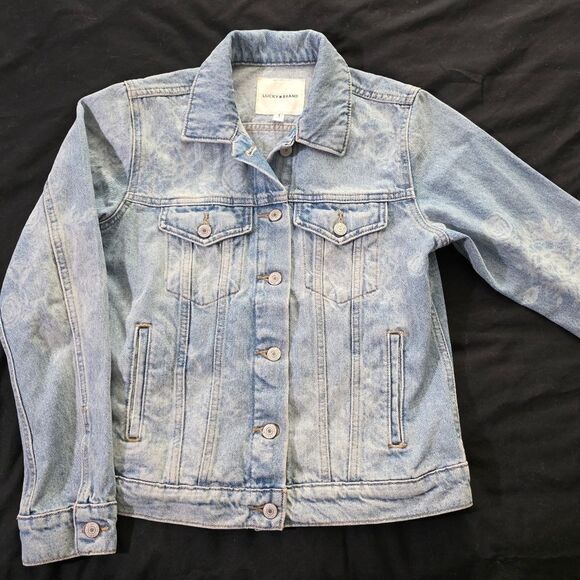 Lucky Brand Jackets & Blazers - Lucky Brand Floral Print Denim Jacket Womens Small